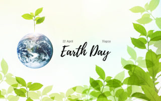 Abstract Illustration to celebrate 22 April Earth Day with symbol of beautiful mother earth with growth fresh strong tree nature in summer of environment green background.